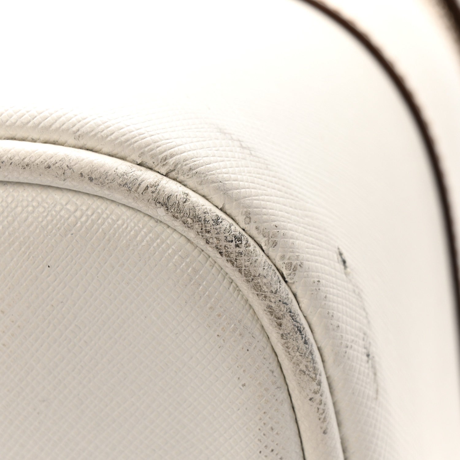 Saffiano Travel Trolley Luggage White