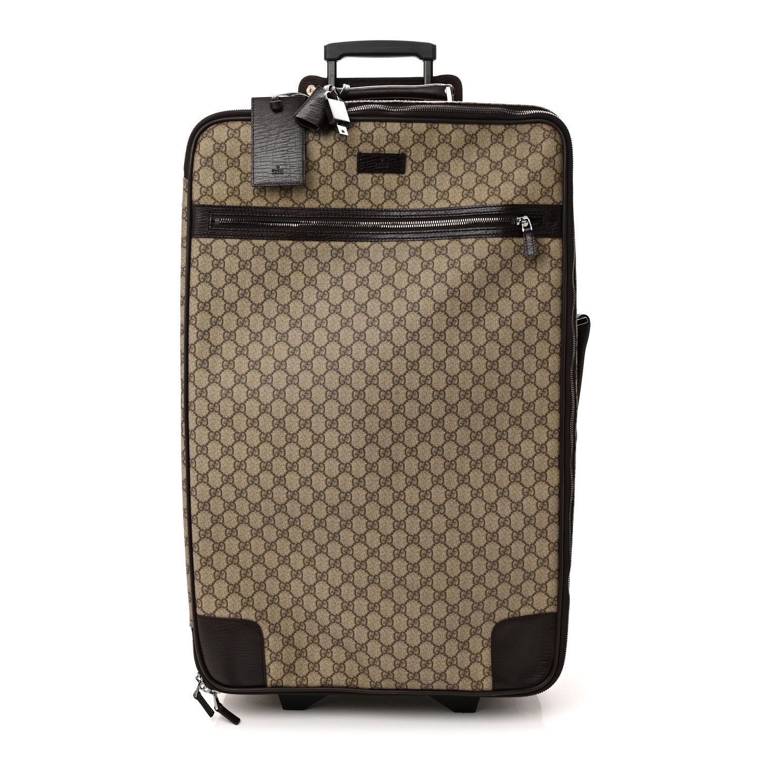 GG Plus Monogram Large Web Trolley Brown