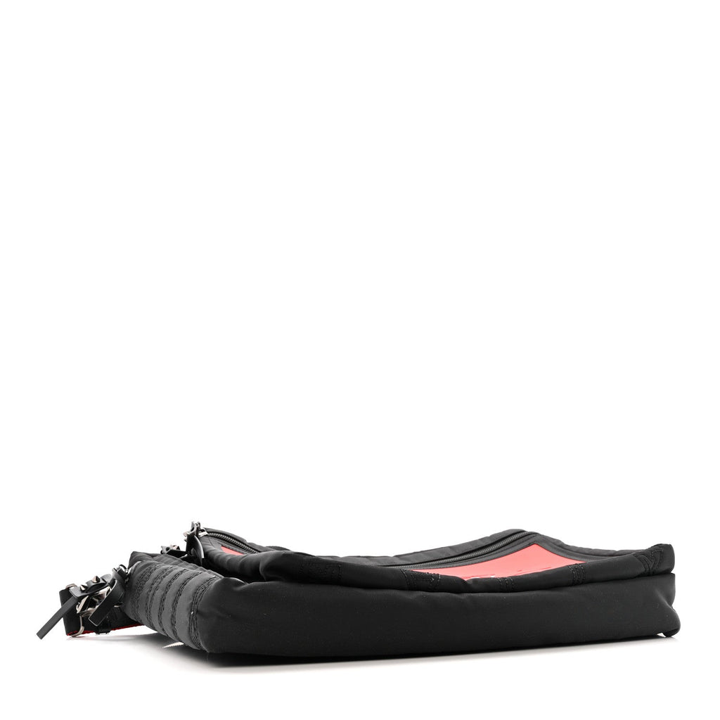 Nylon Sneaker Sole Loubideal Messenger Bag Black Loubi