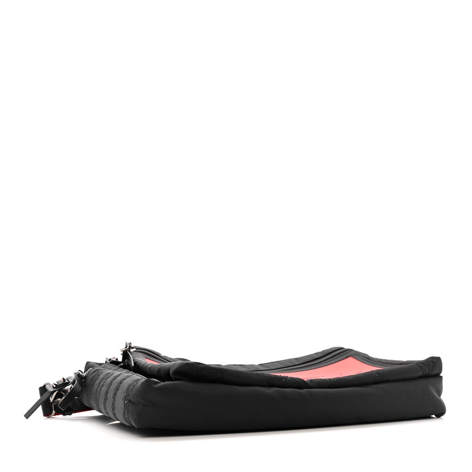Nylon Sneaker Sole Loubideal Messenger Bag Black Loubi