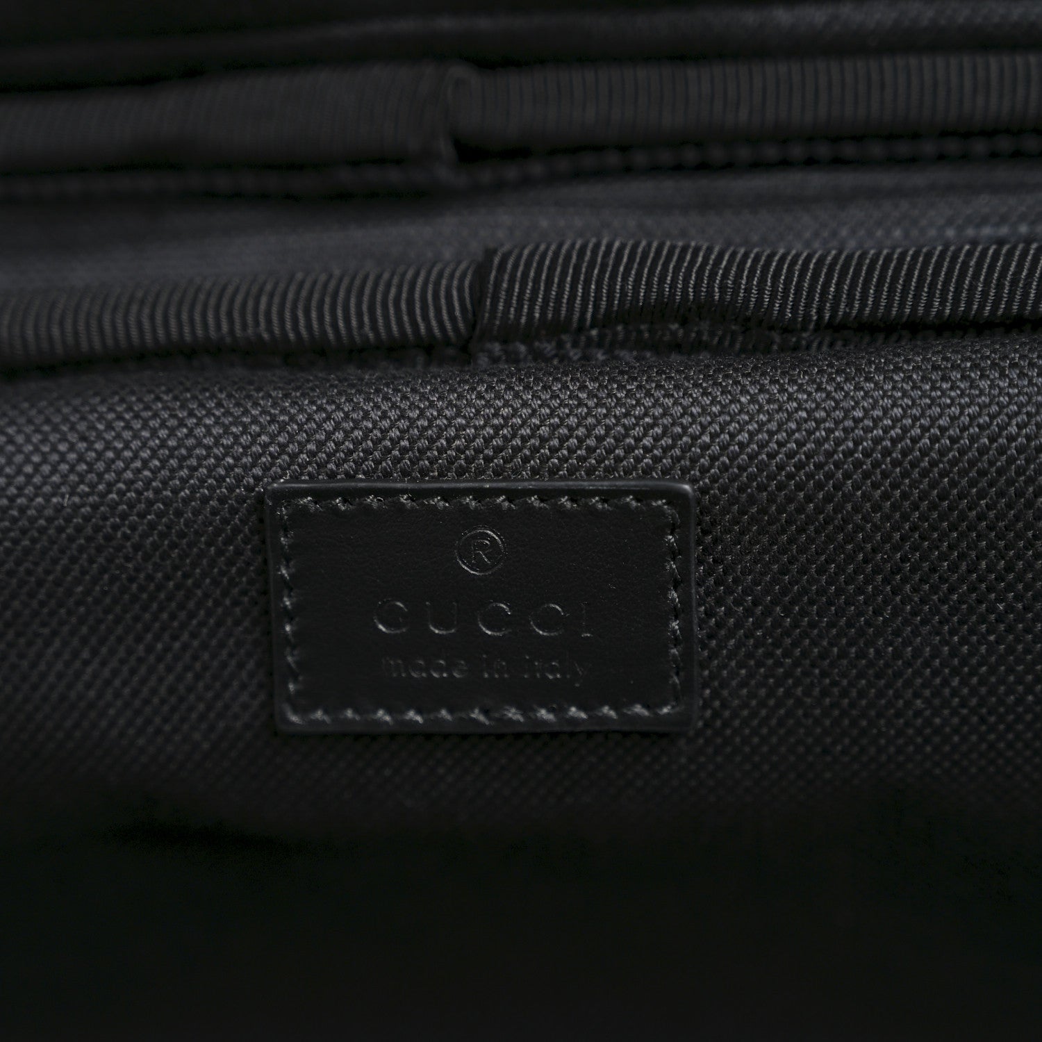 GG SUPREME MONOGRAM CALFSKIN CABIN TROLLEY BLACK