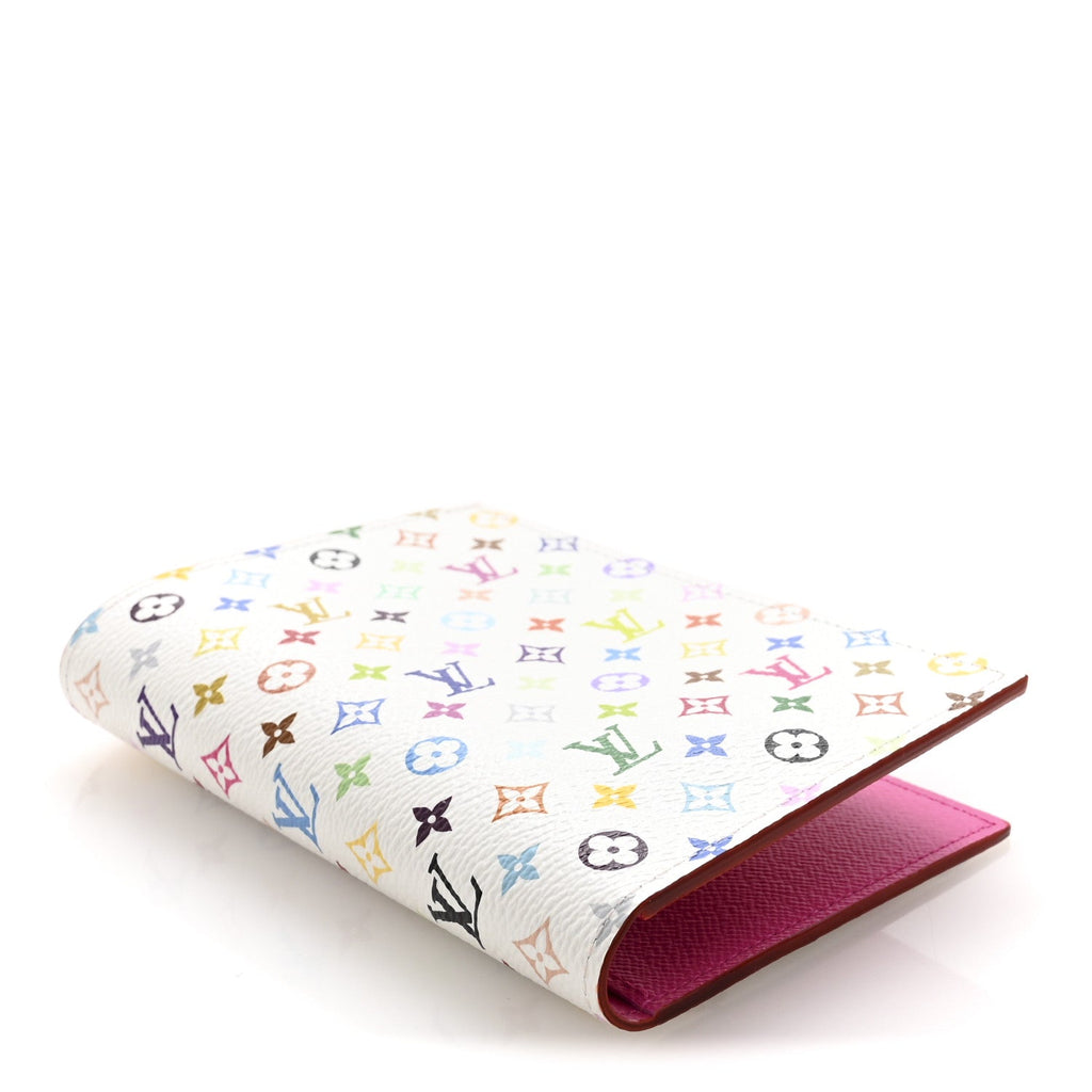 LV X TM Monogram Multicolor Passport Cover White