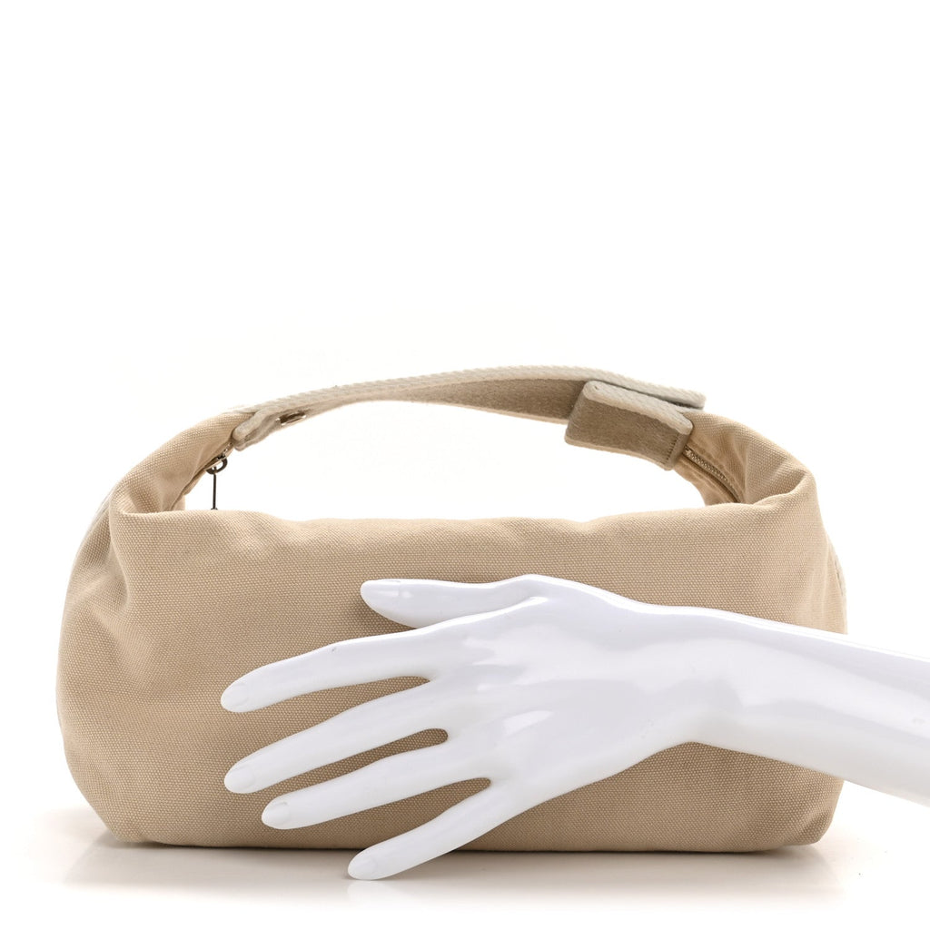 CANVAS LARGE BRIDE-A-BRAC POUCH NATURAL