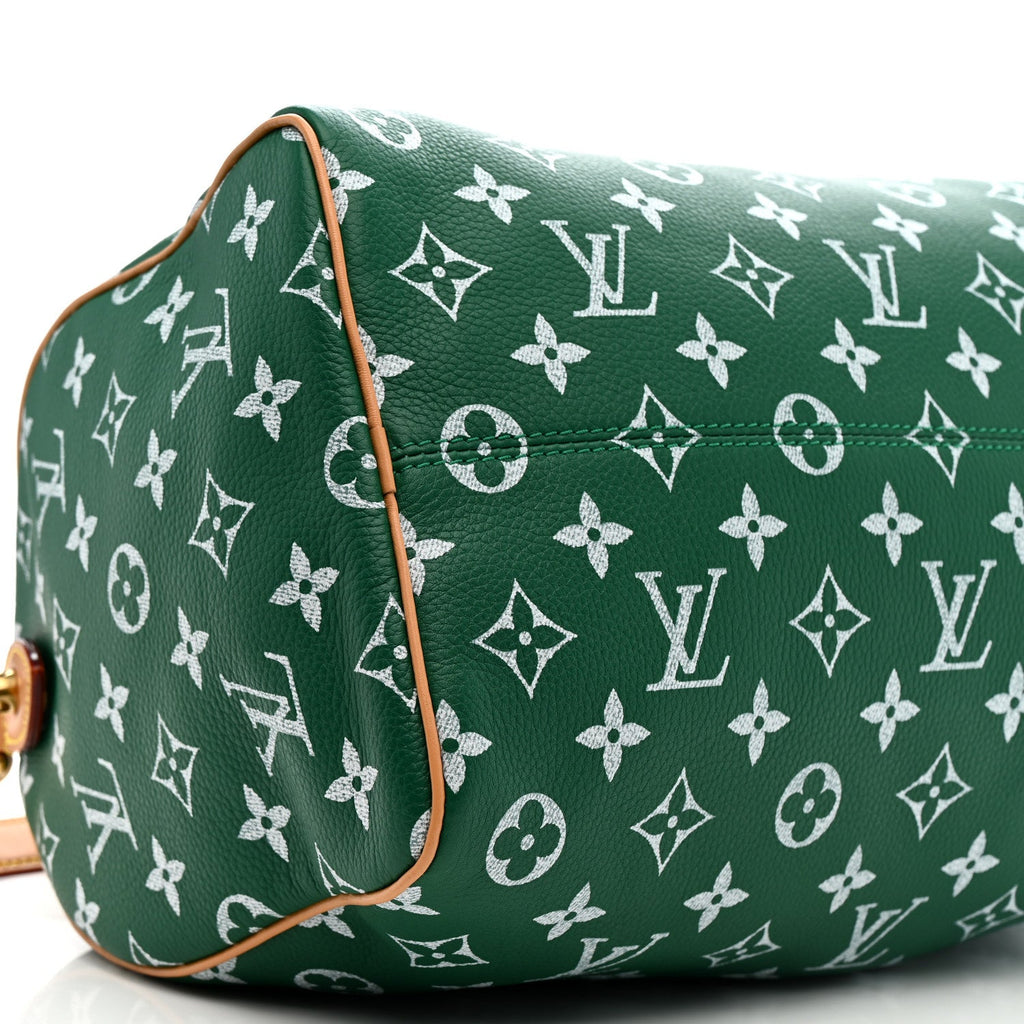Calfskin Monogram Speedy P9 Bandouliere 30 Green