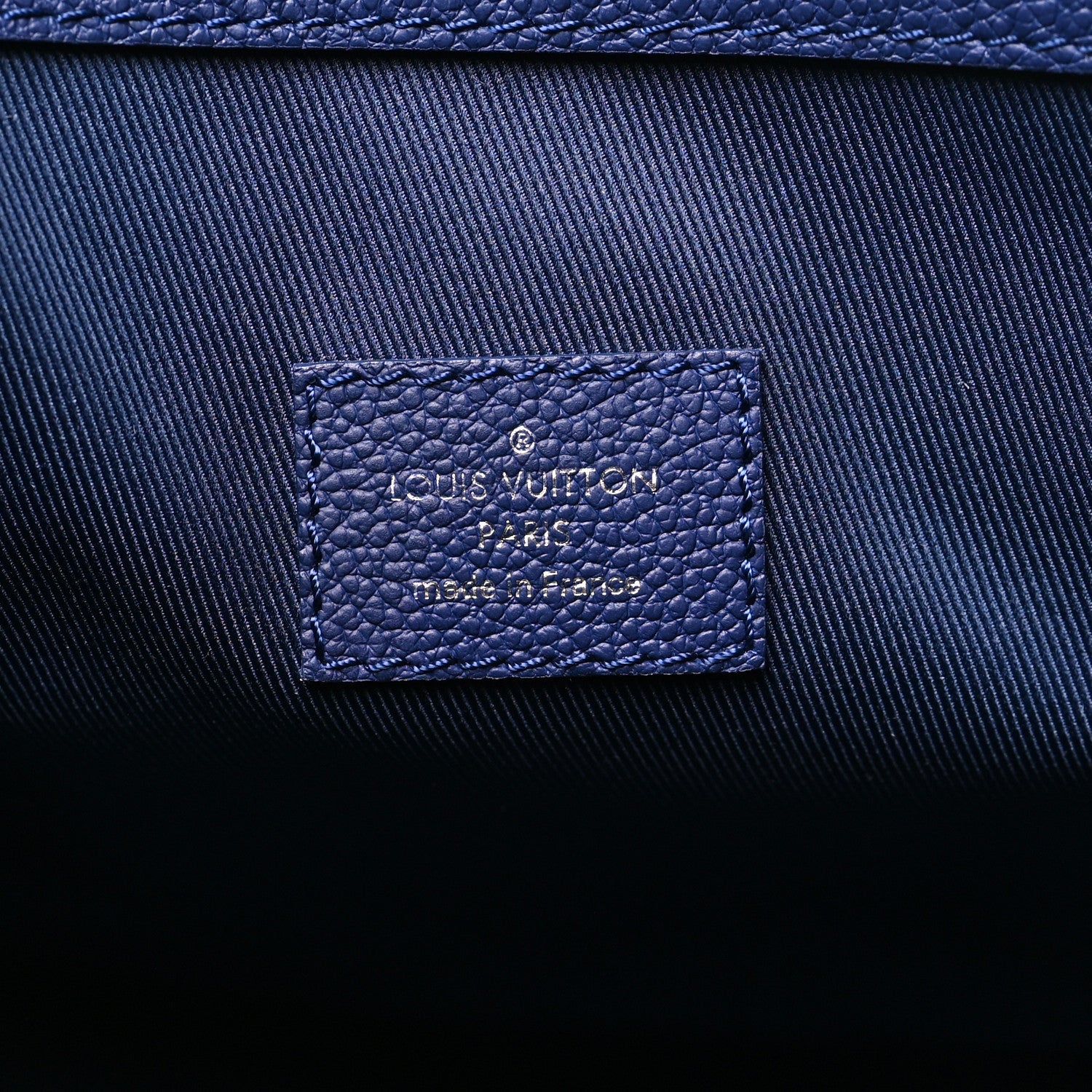 COWHIDE MONOGRAM BANDANA KEEPALL BANDOULIERE 50 BLUE