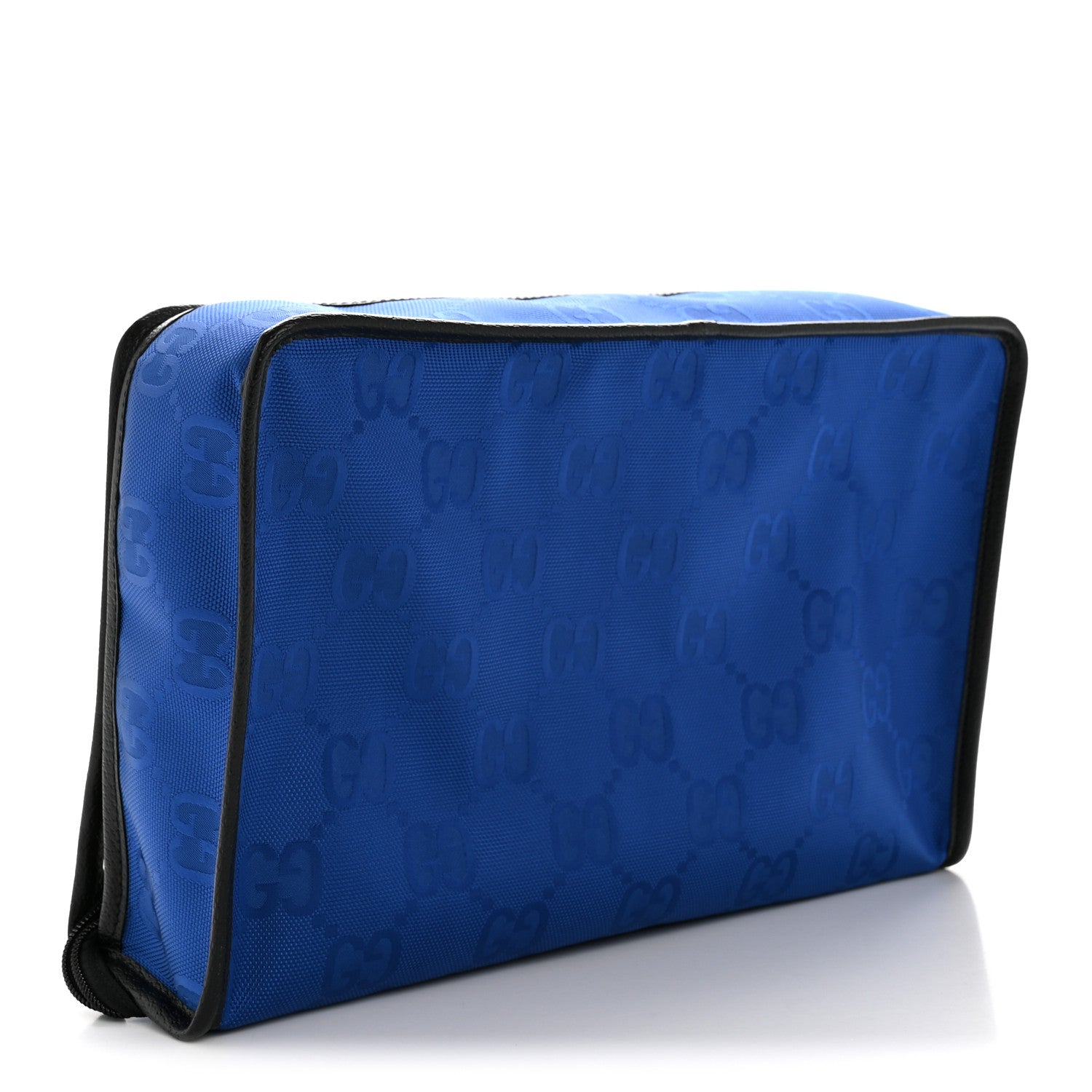 ECONYL NYLON MONOGRAM OFF THE GRID PACKING CUBE ORIENT BLUE NEW PLASTER