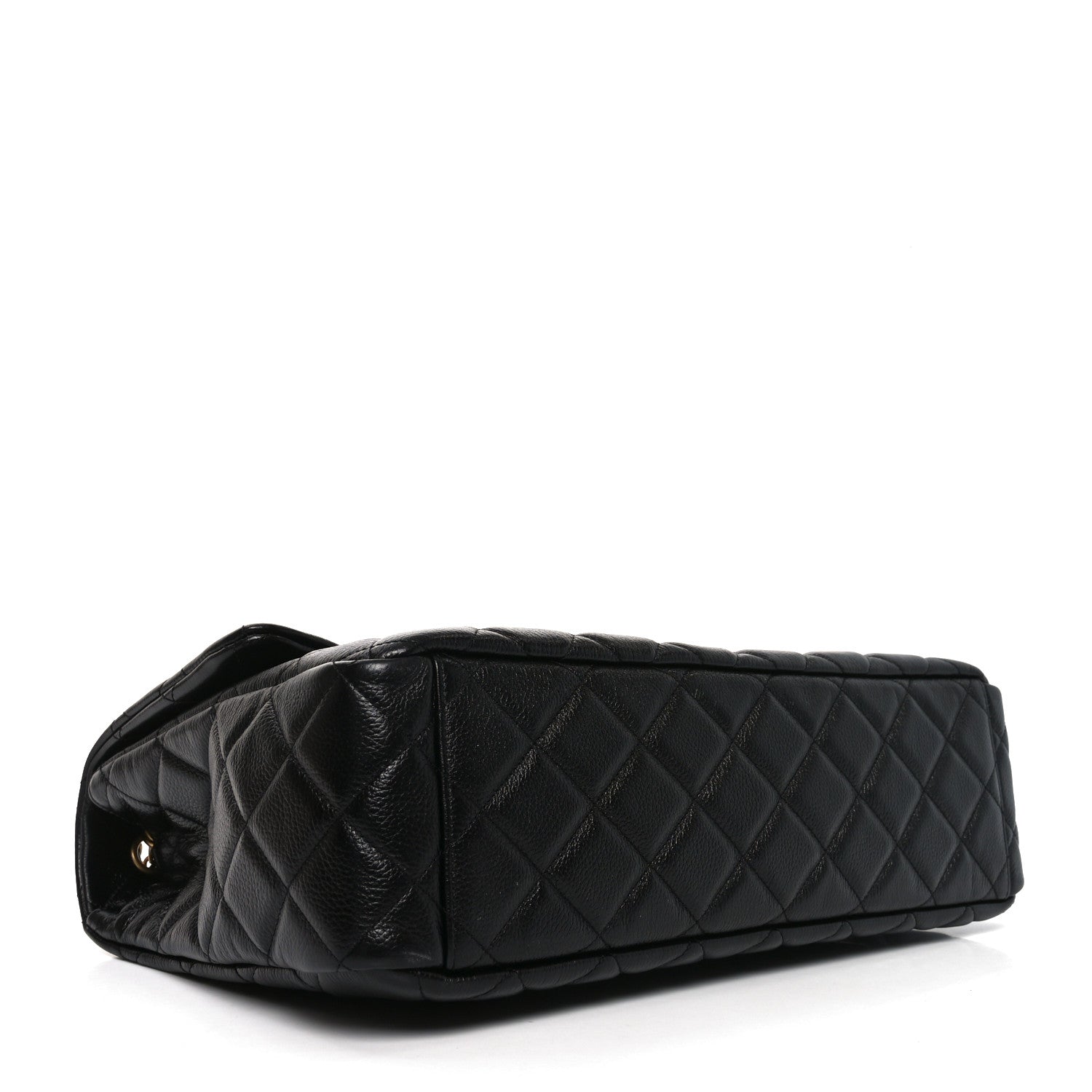 Caviar Quilted Small XXL Travel Flap Bag Black