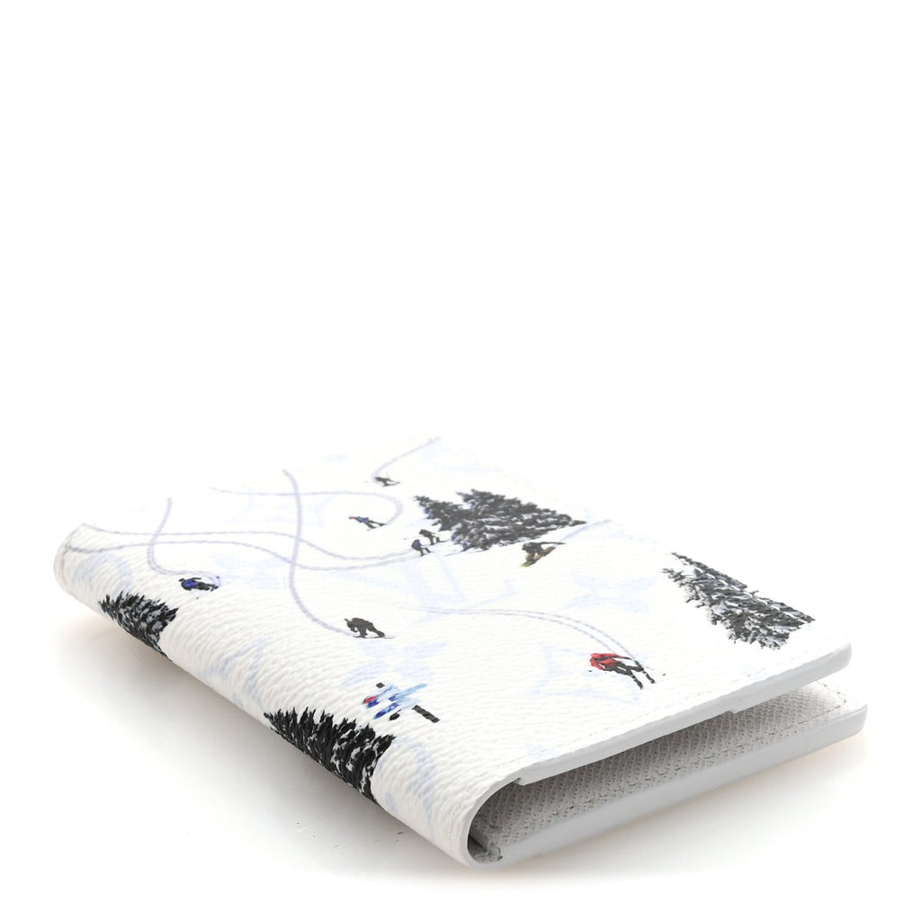 MONOGRAM SPORTS PASSPORT COVER SKI WHITE