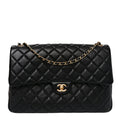 Caviar Quilted Small XXL Travel Flap Bag Black