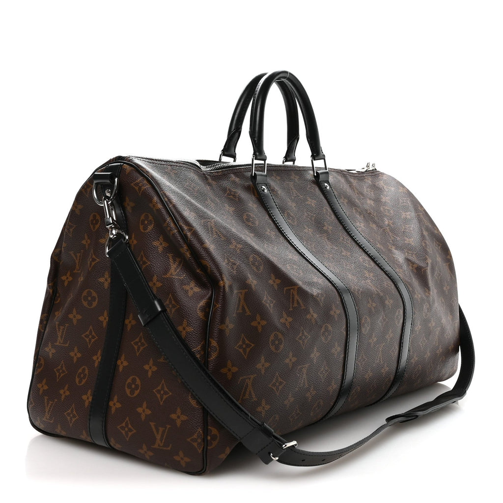 MONOGRAM MACASSAR KEEPALL BANDOULIERE 55
