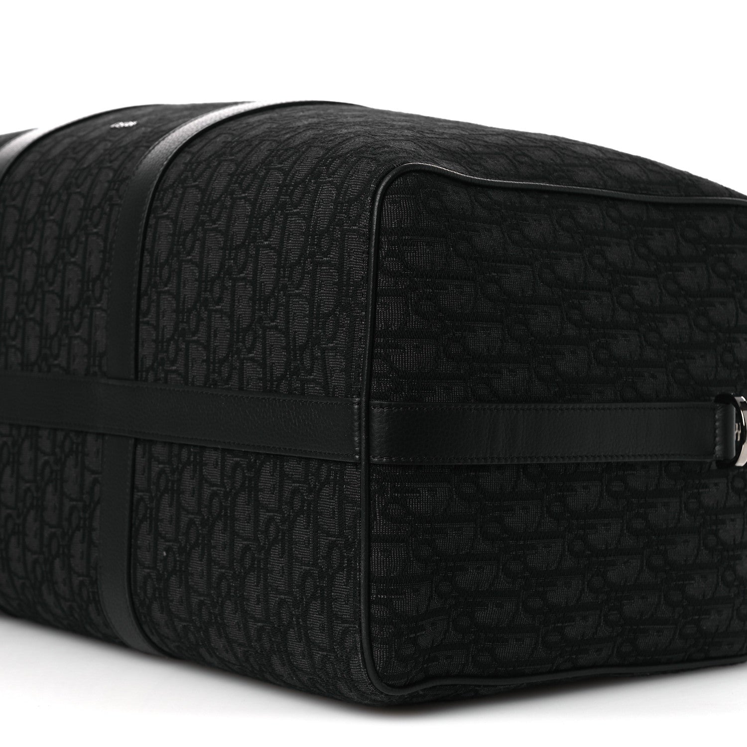 OBLIQUE JACQUARD GRAINED CALFSKIN LINGOT 50 BLACK