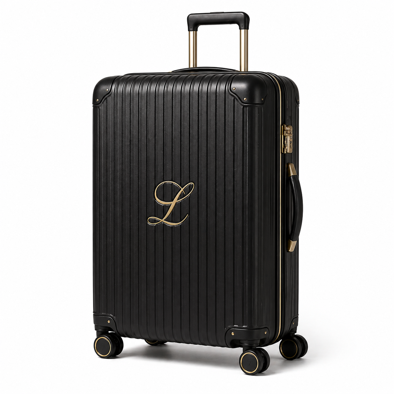 Levira Black & Gold Suitcase